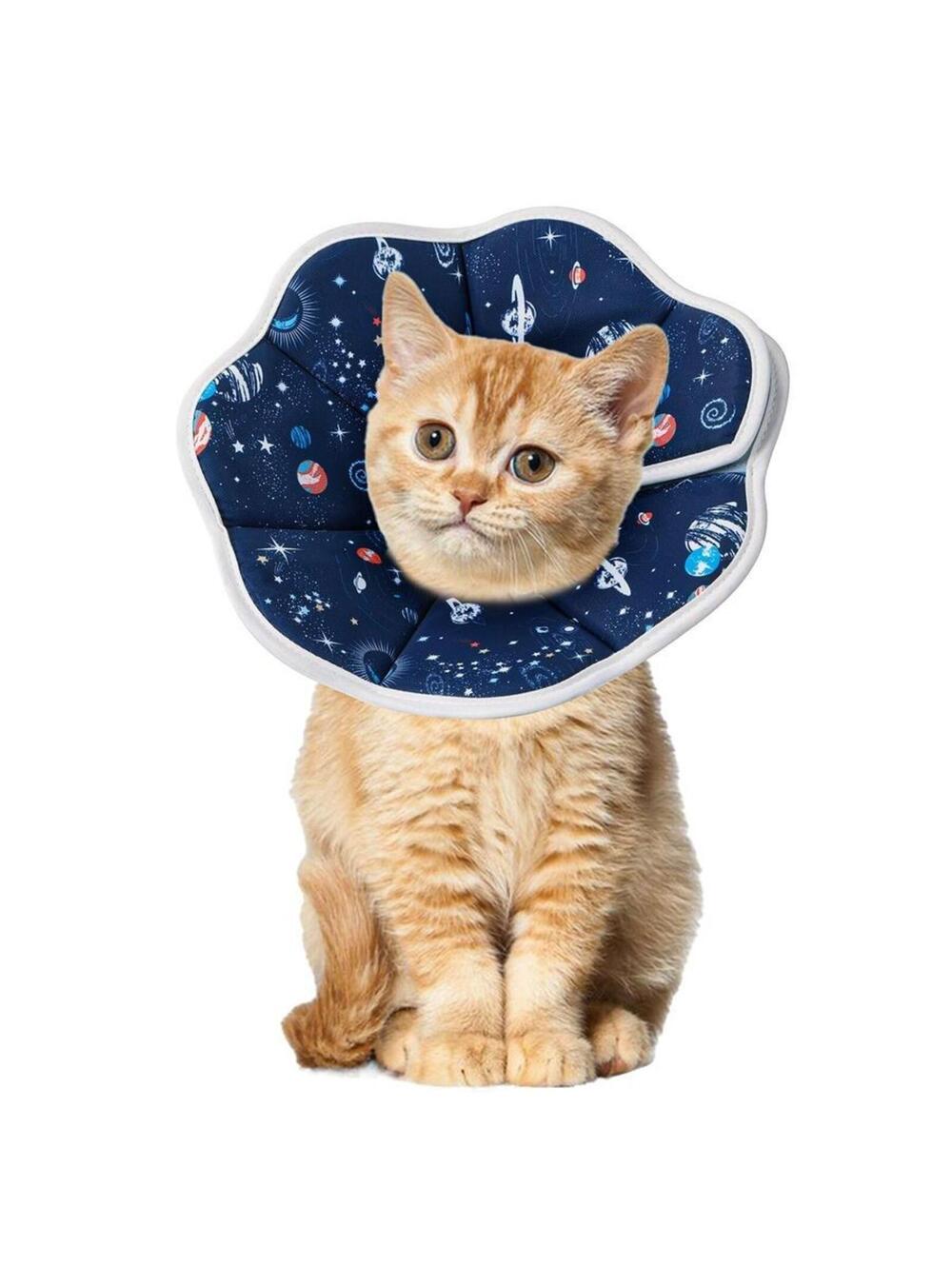 Soft Cat Cone, Adjustable Recovery Collar After Surgery to Prevent Licking Wo...